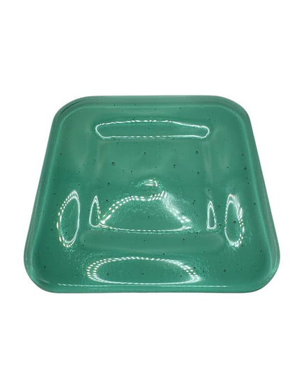 Green Recycled Glass Plates (2)