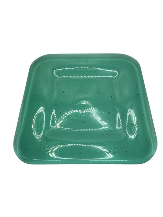 Green Recycled Glass Plates (2)