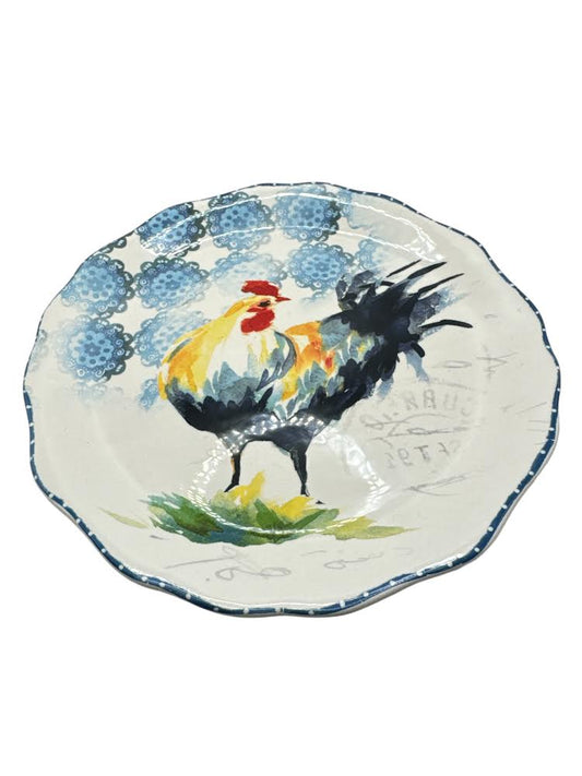 Pier 1 Imports Country Rooster Plate