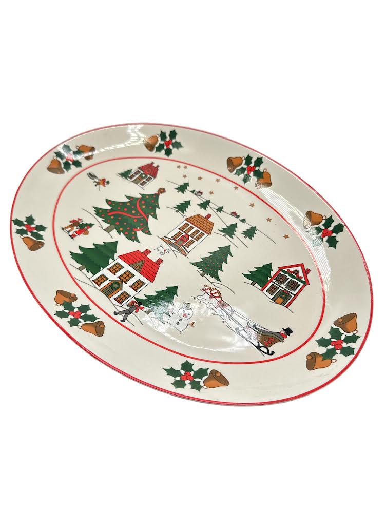 Vintage Jamestown Joy of Christmas Platter
