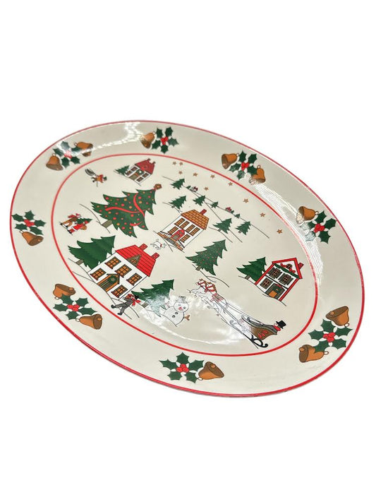 Vintage Jamestown Joy of Christmas Platter