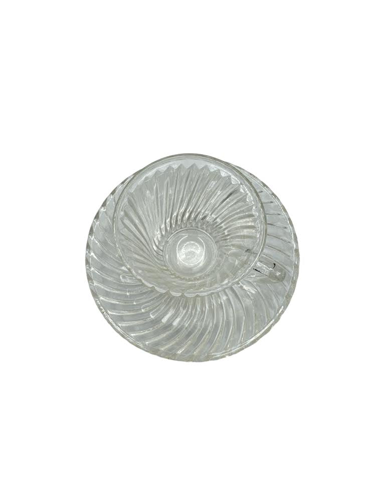 Federal Glass Demitasse Cup & Saucer