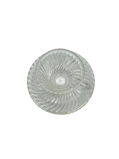 Federal Glass Demitasse Cup & Saucer