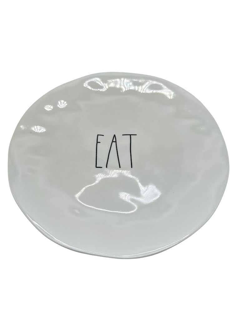 Rae Dunn Melamine Dinner Plates (4)