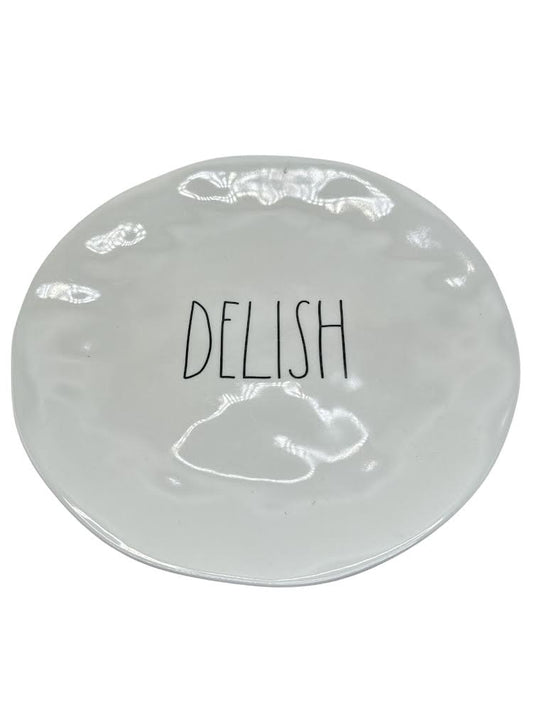 Rae Dunn Melamine Dinner Plate - DELISH