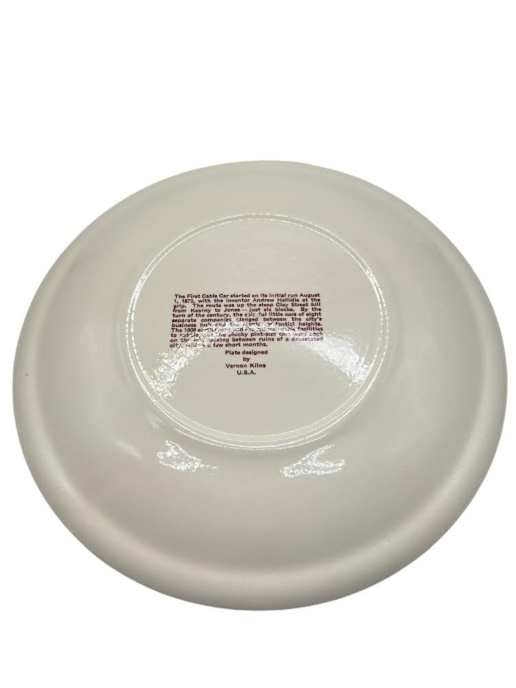Colourful San Francisco Commemorative Plate