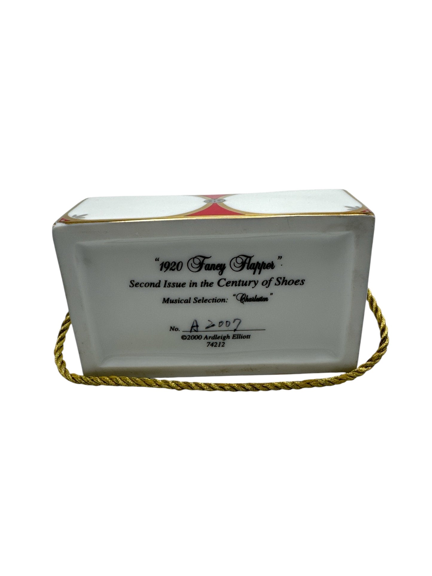 1920 Fancy Flapper Musical Trinket Box