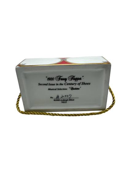 1920 Fancy Flapper Musical Trinket Box