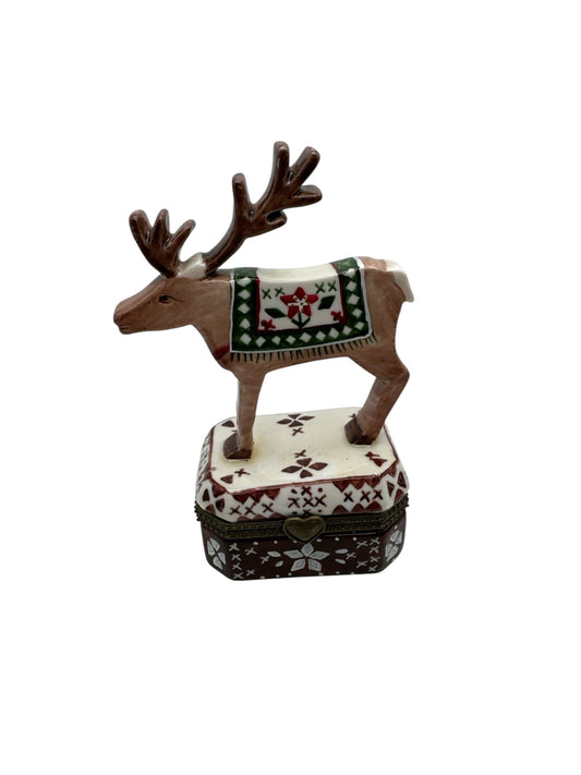 Villeroy & Boch 1748 Christmas Reindeer Trinket Box