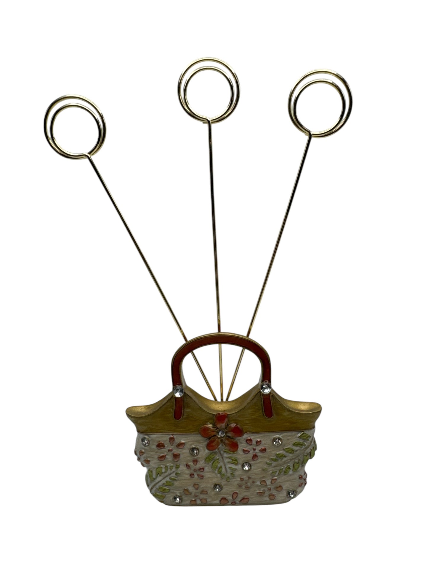 Enamel Metal Purse Desktop Picture Holder