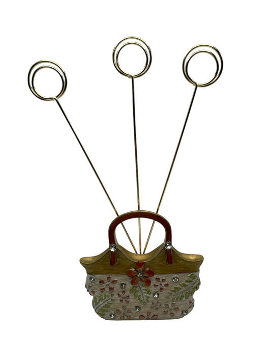 Enamel Metal Purse Desktop Picture Holder