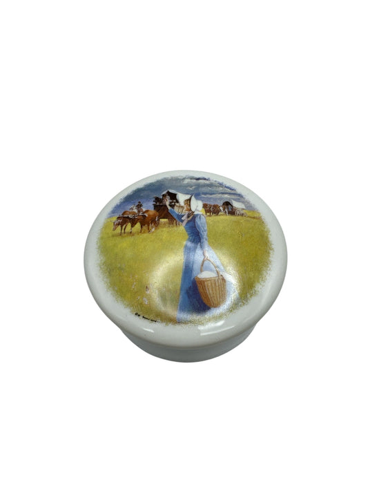 Ceramic Trinket Box - Welcome Wagon