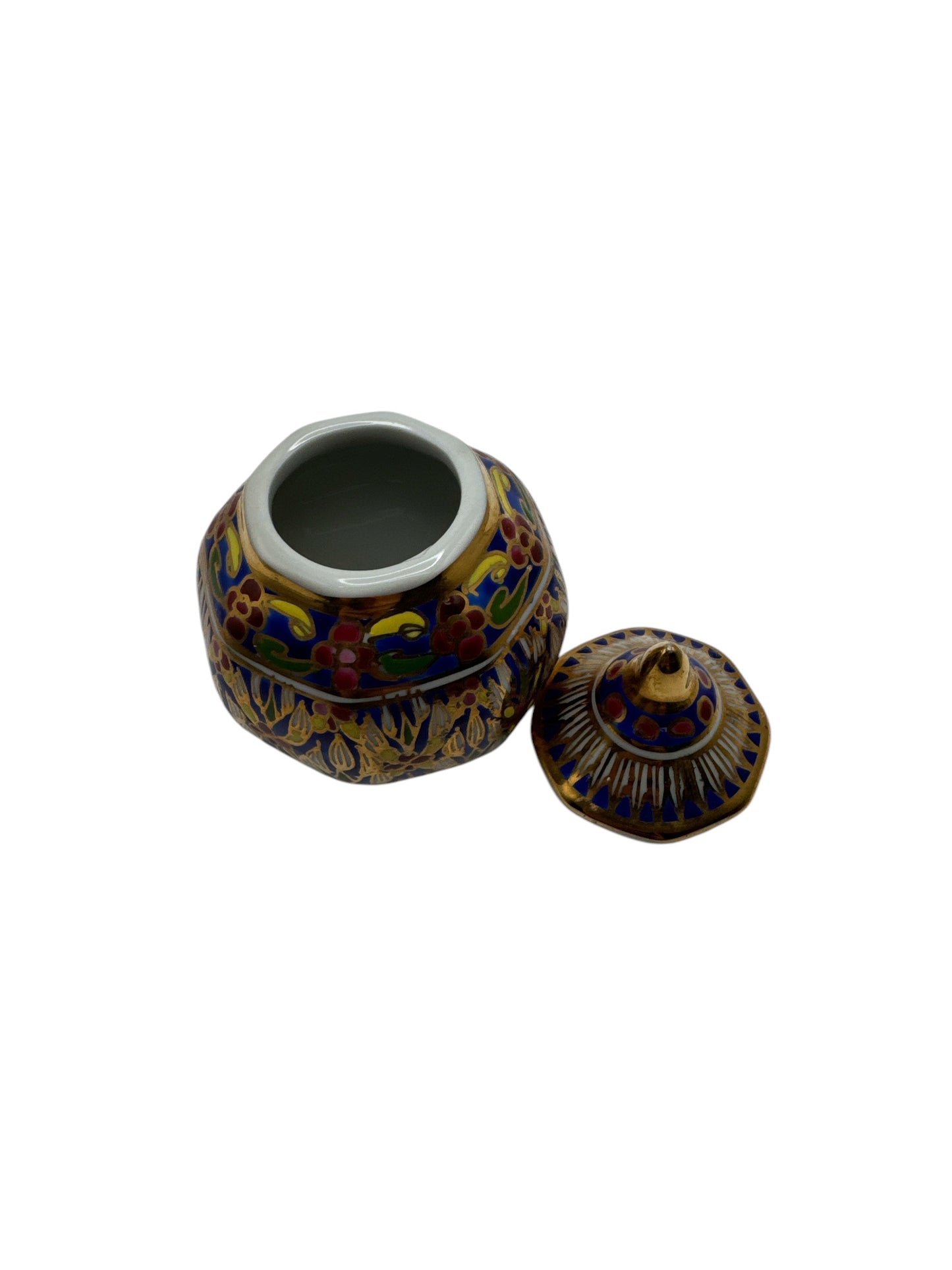 Thai Hand Painted Benjarong Type Jar