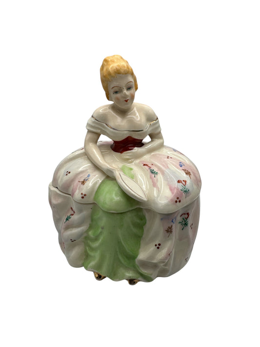 Vintage Victorian Lady Trinket Box