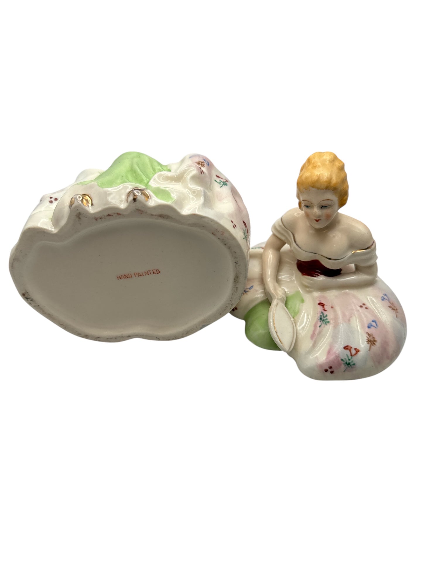 Vintage Victorian Lady Trinket Box
