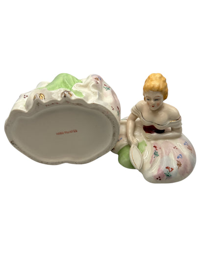 Vintage Victorian Lady Trinket Box