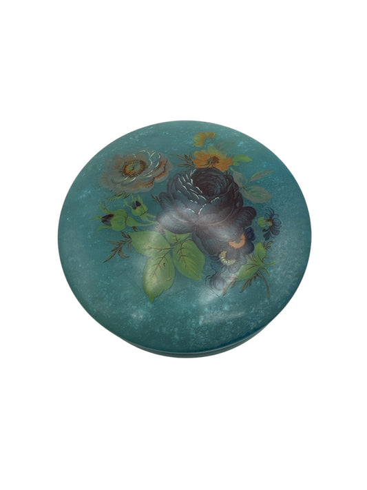Alabaster Trinket Box Blue