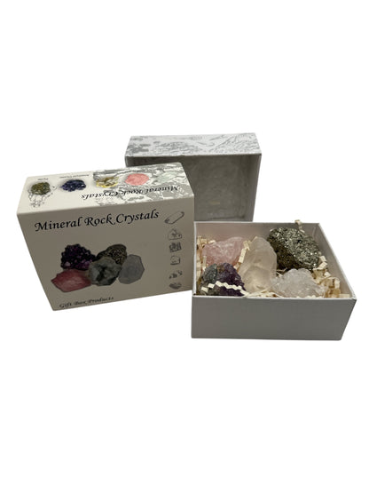 Mineral Rock Crystals Gift Box