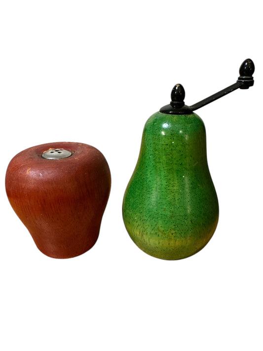 Vintage Wood Pepper & Salt Shakers