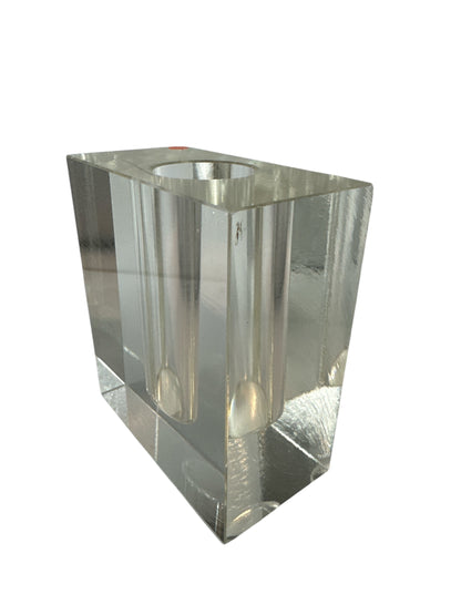 #2 - Vintage Mid Century Modern Offset Block Bud Vase