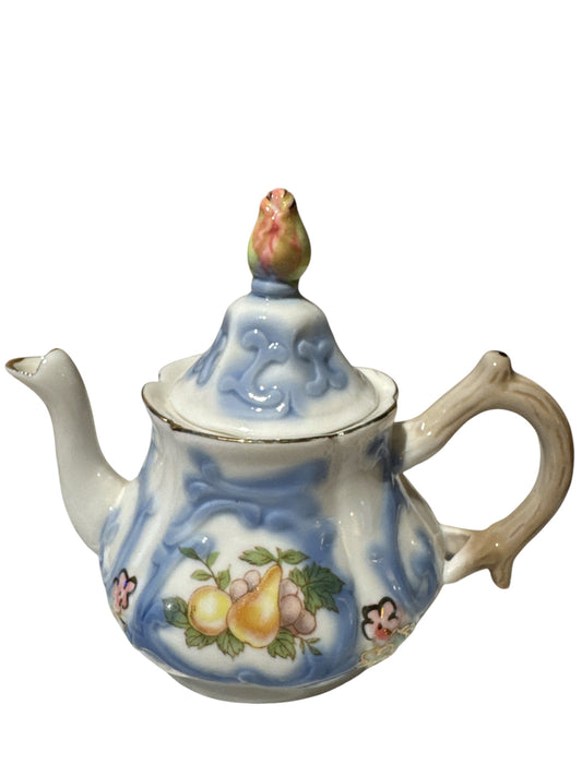 Flora Blue Mini Teapot