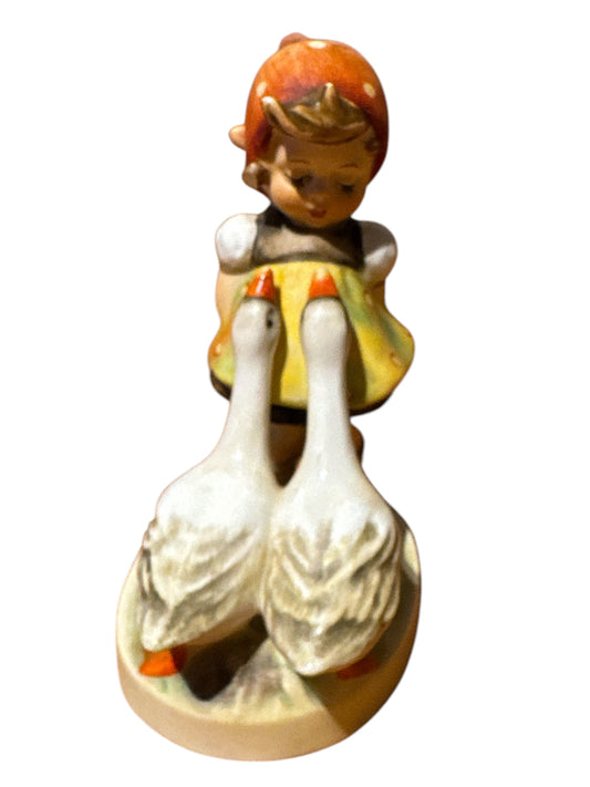 Vintage Hummel Goebel Goose Girl Figurine