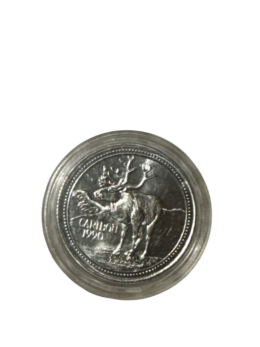 1990 Jasper Canada National Park Souvenir Dollar - Caribou