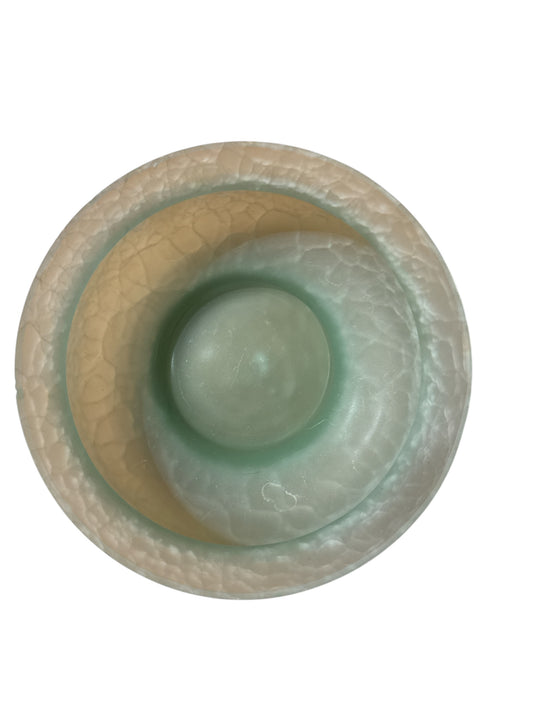 Vintage Crackle Glass Bowl