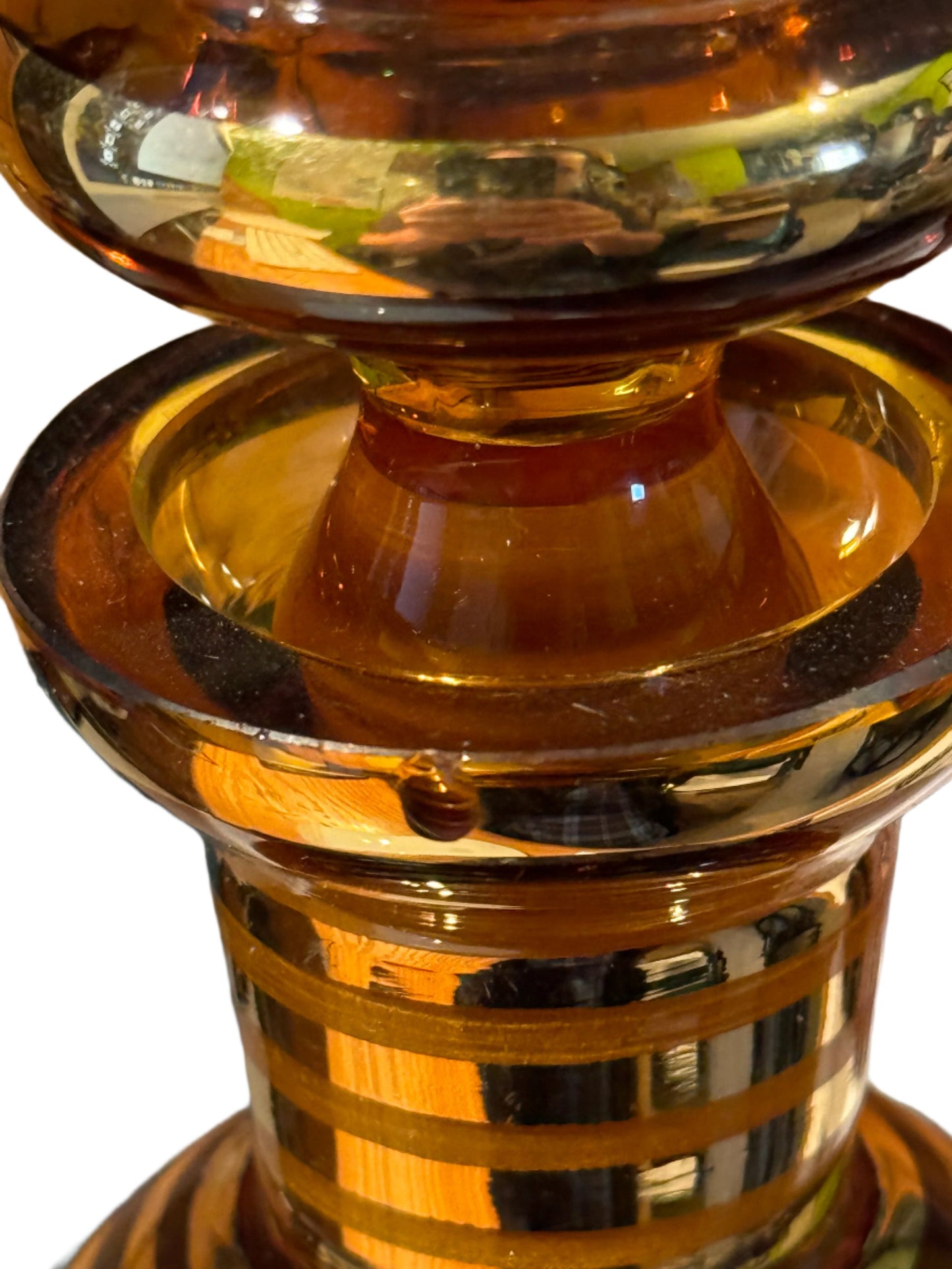 Amber Glass Carafe