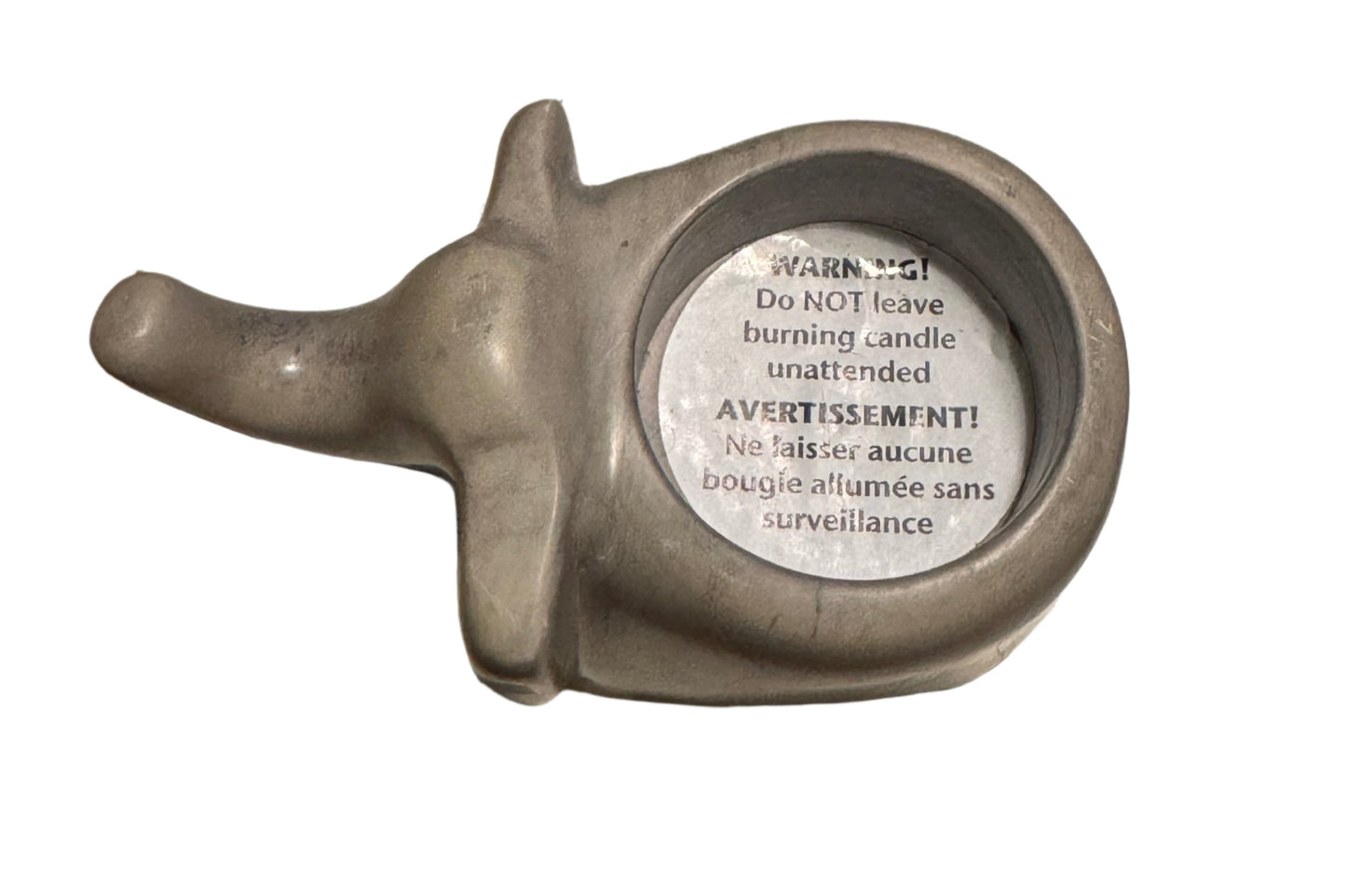 Elephant Stoneware Tea Light Holder