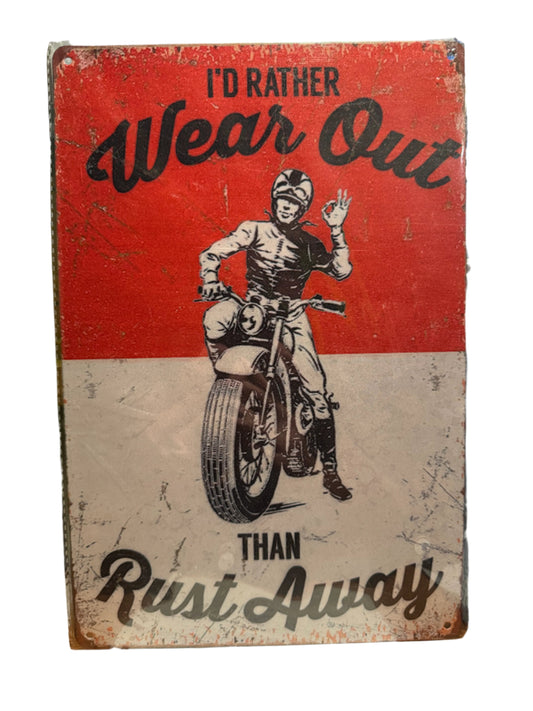 Metal Motor Bike Sign