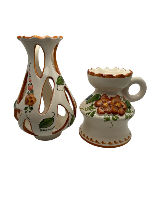 Art Pottery Candle Lamp