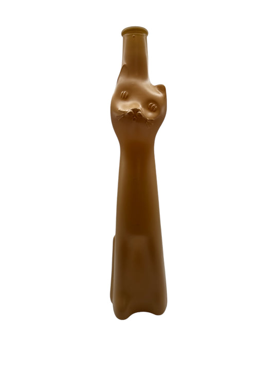 Light Orange Cat Wine Bottle
