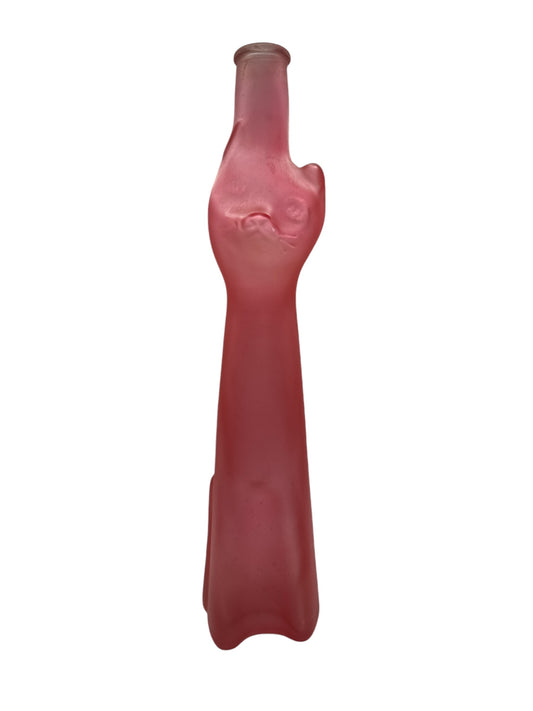Light Pink Cat Wine Bottle