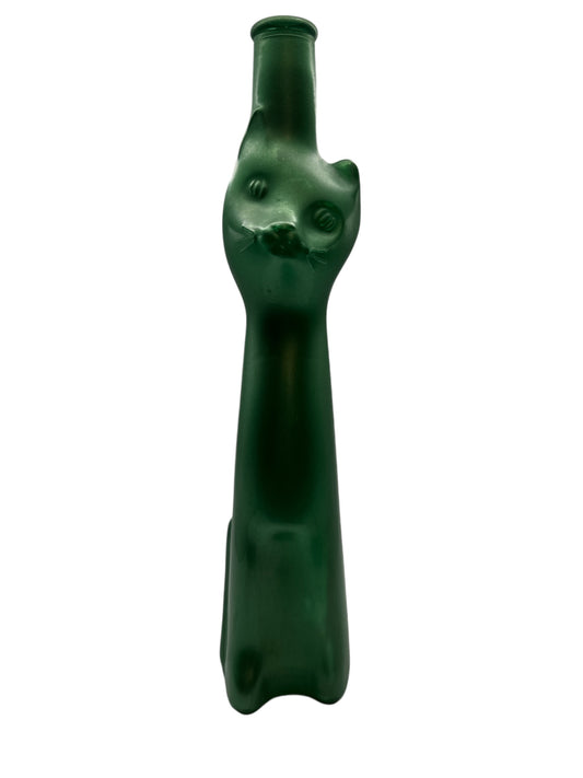 Green Cat Wine Bottle