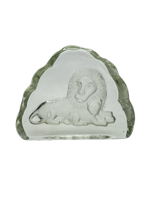 Lion Glass Ornament