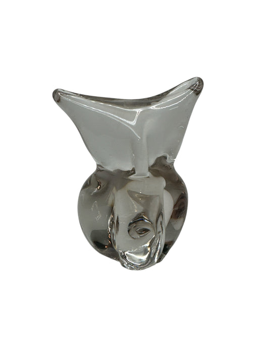 Glass Owl Paperweight