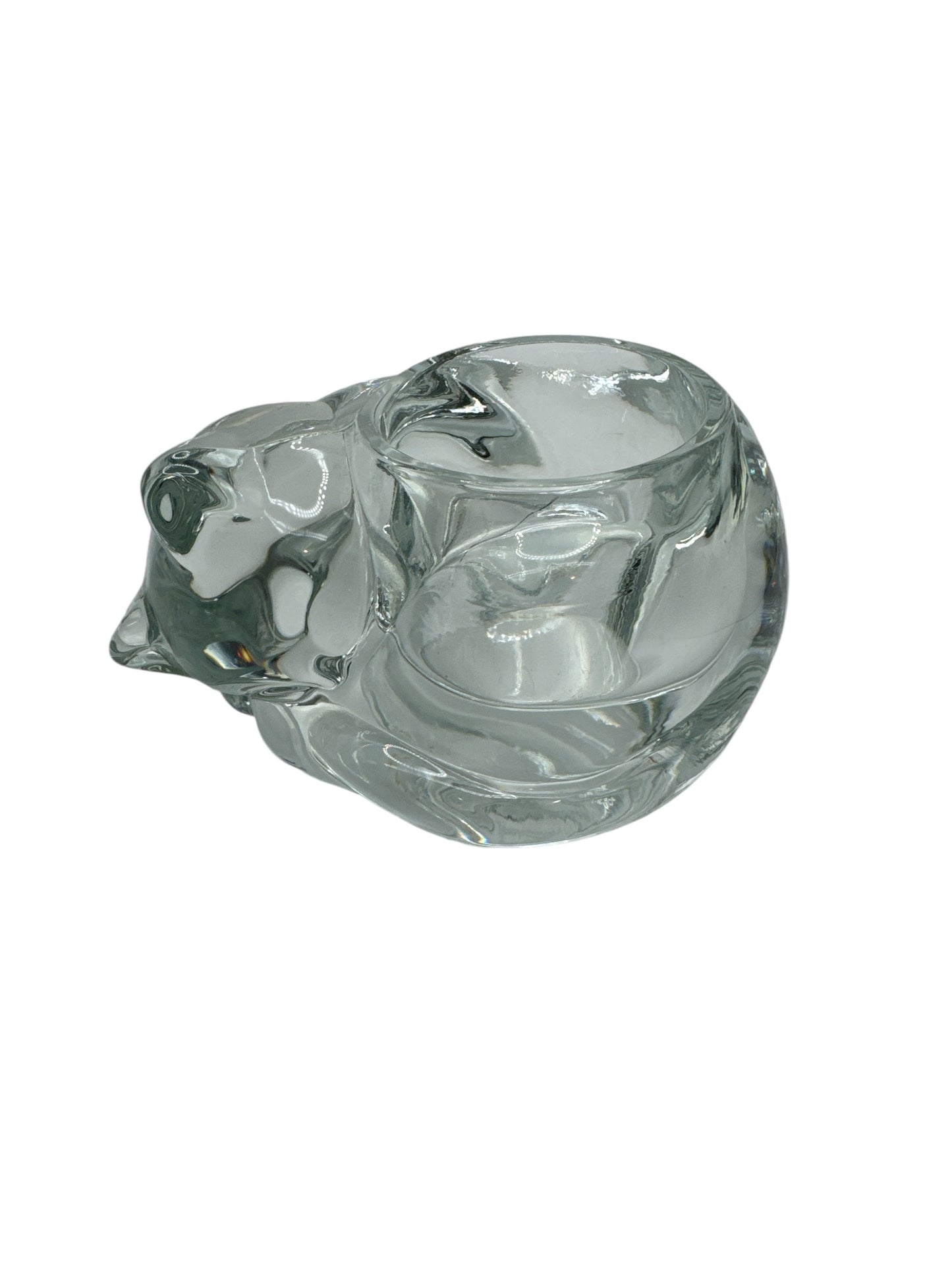 Cured Up Cat Glass Ornament