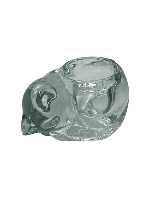 Cured Up Cat Glass Ornament