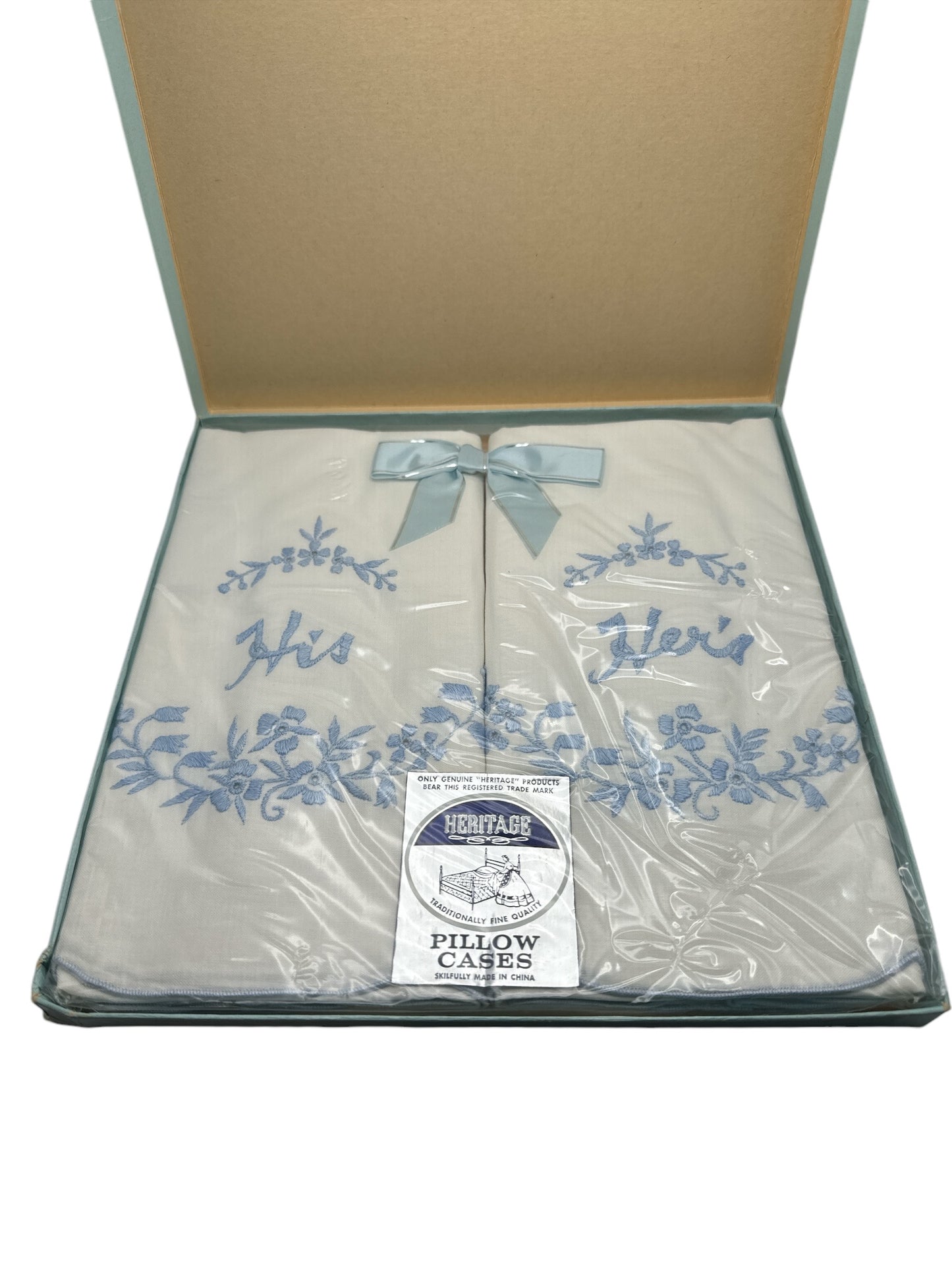 His & Her Pillow Cases by Heritage
