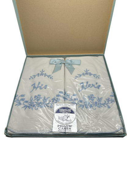 His & Her Pillow Cases by Heritage