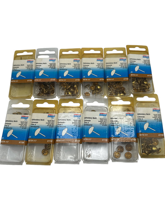 Upholstery Nails/Tacks National Brand (12 boxes)