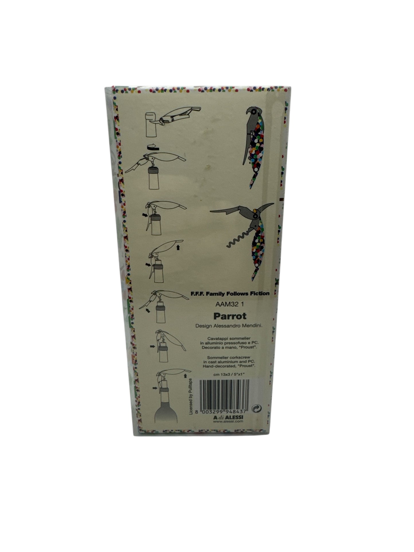 Adi Alessi Confetti Parrot Bottle Opener