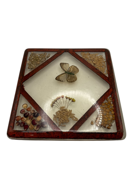 1970's Vintage Lucite Resin Trivet