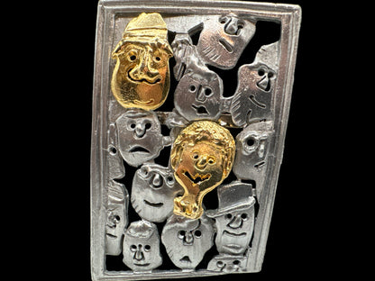 "Ultra" Face Brooch