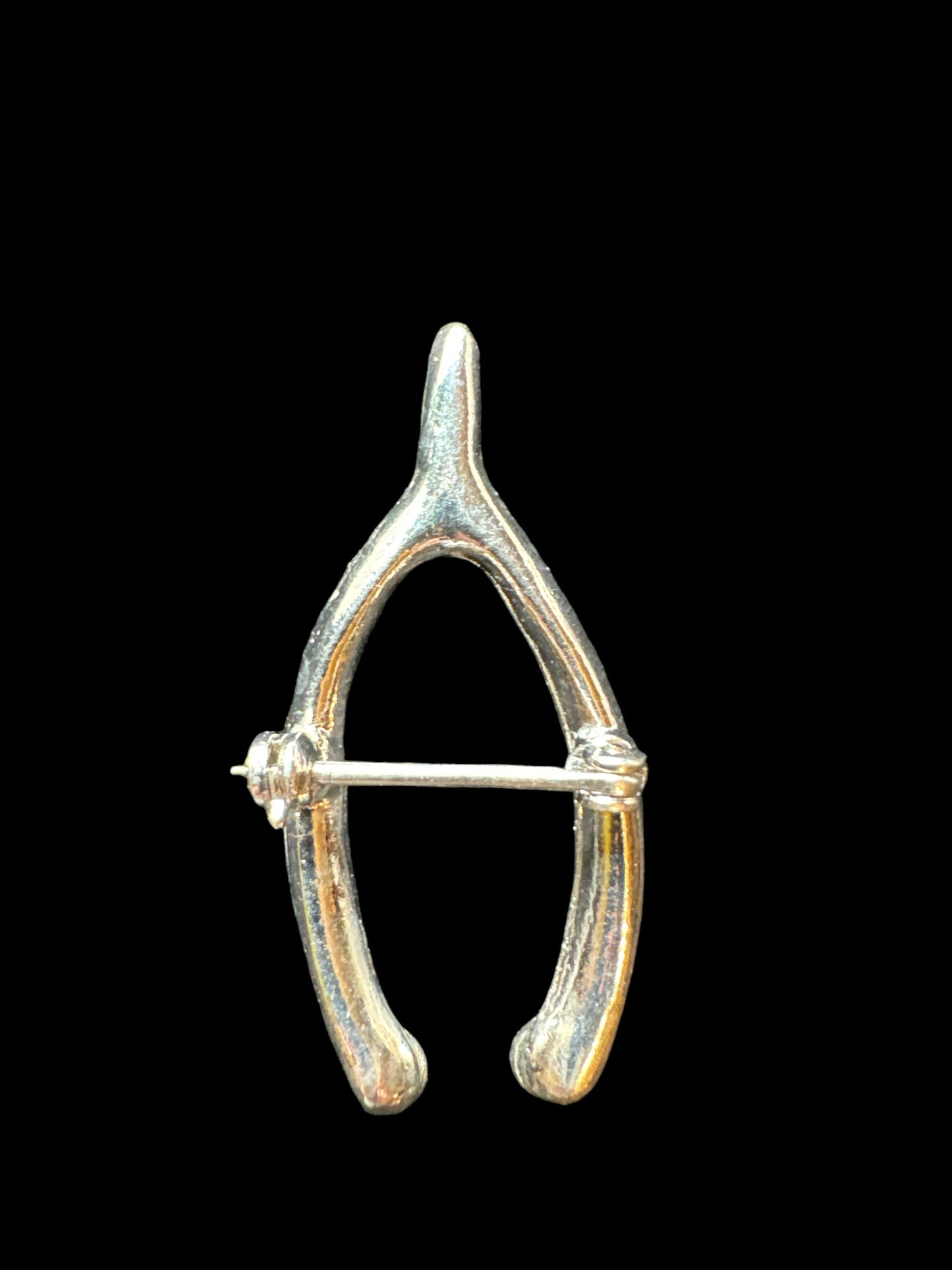 Rhinestone Wish Bone Brooch