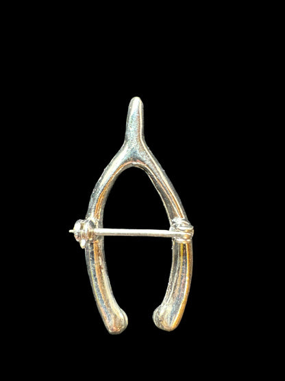Rhinestone Wish Bone Brooch