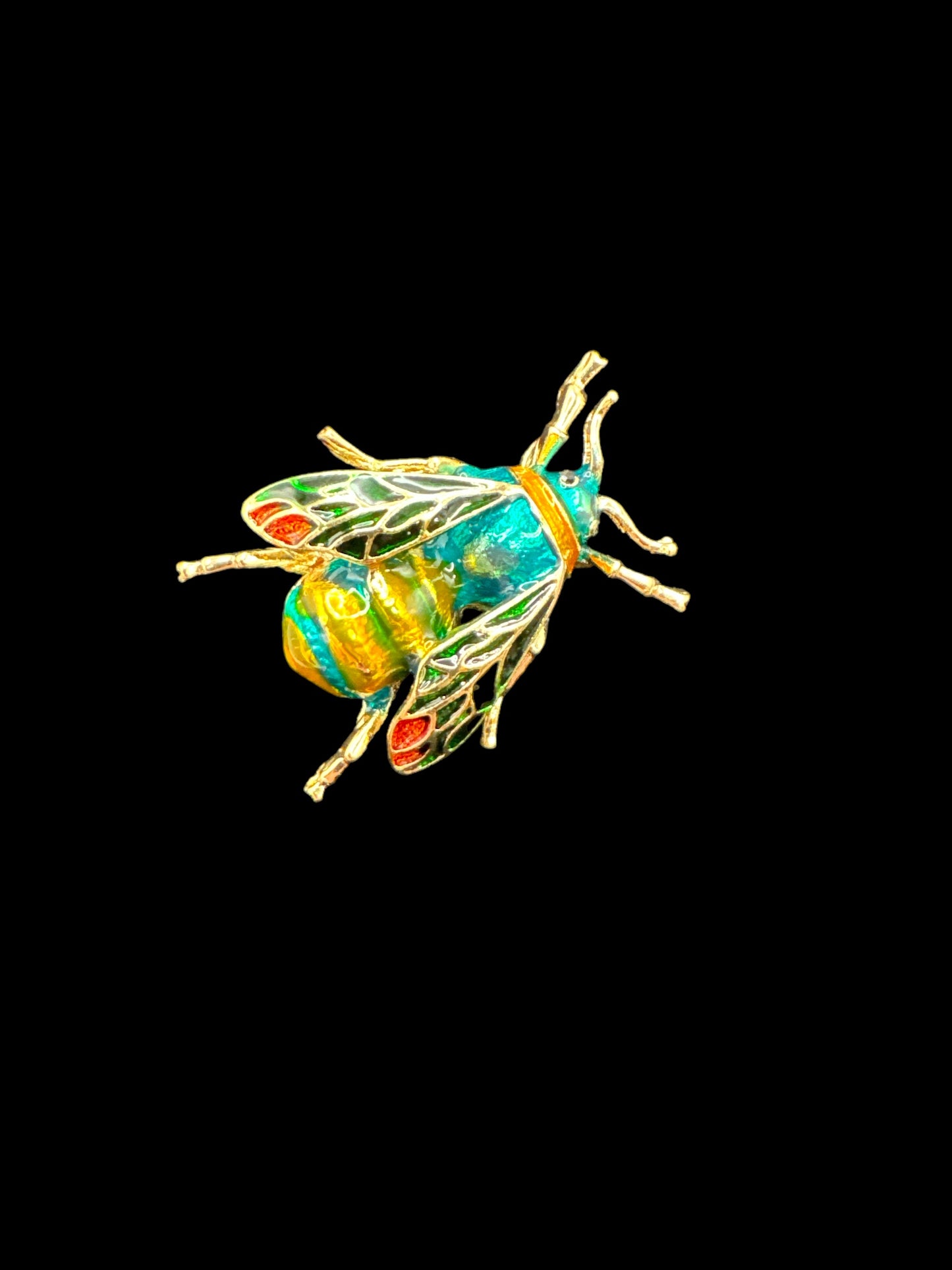 Enamel Bee Brooch