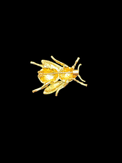 Enamel Bee Brooch