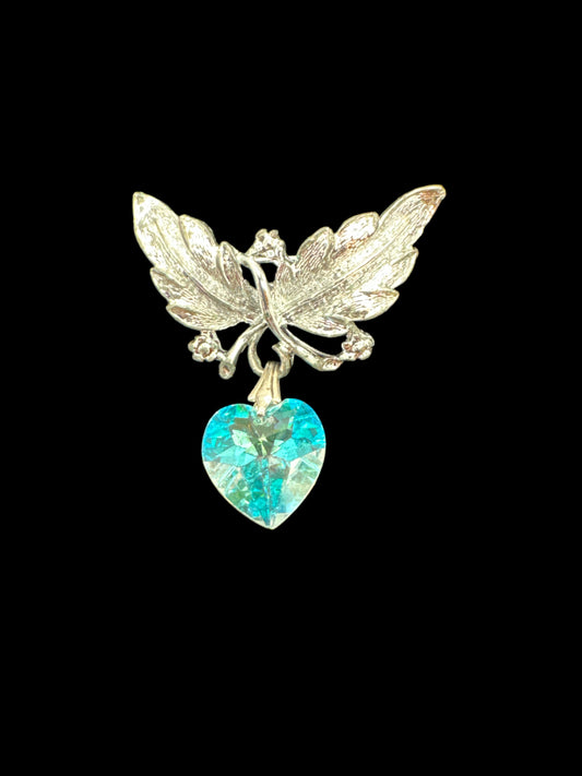 Leaf Heart Brooch